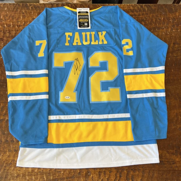 Justin Faulk Signed St Louis Blues Jersey JSA Coa Autographed