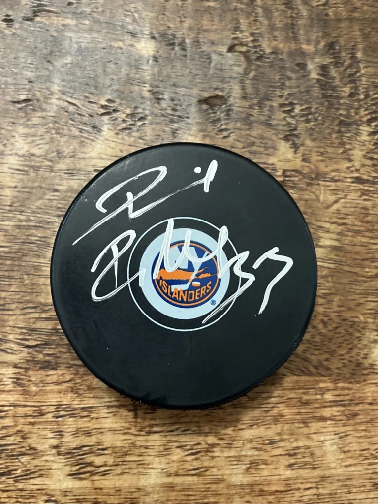 David Rittich Signed New York Islanders Puck JSA Coa Autographed