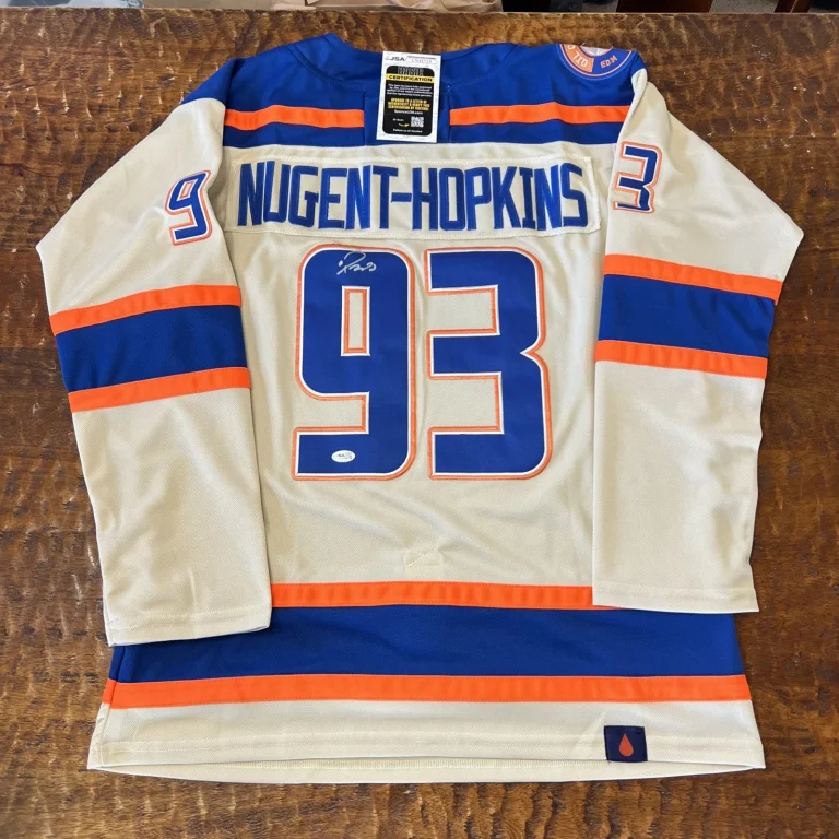 Ryan Nugent-Hopkins Signed Edmonton Oilers Jersey JSA Coa Autographed Hockey