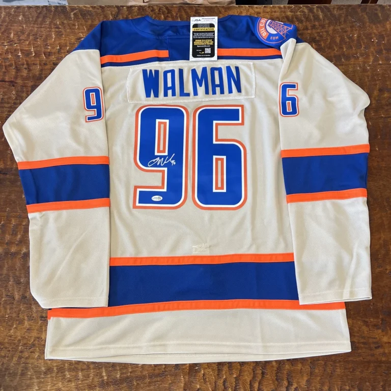 Jake Walman Signed Edmonton Oilers Jersey JSA Coa Autographed Hockey