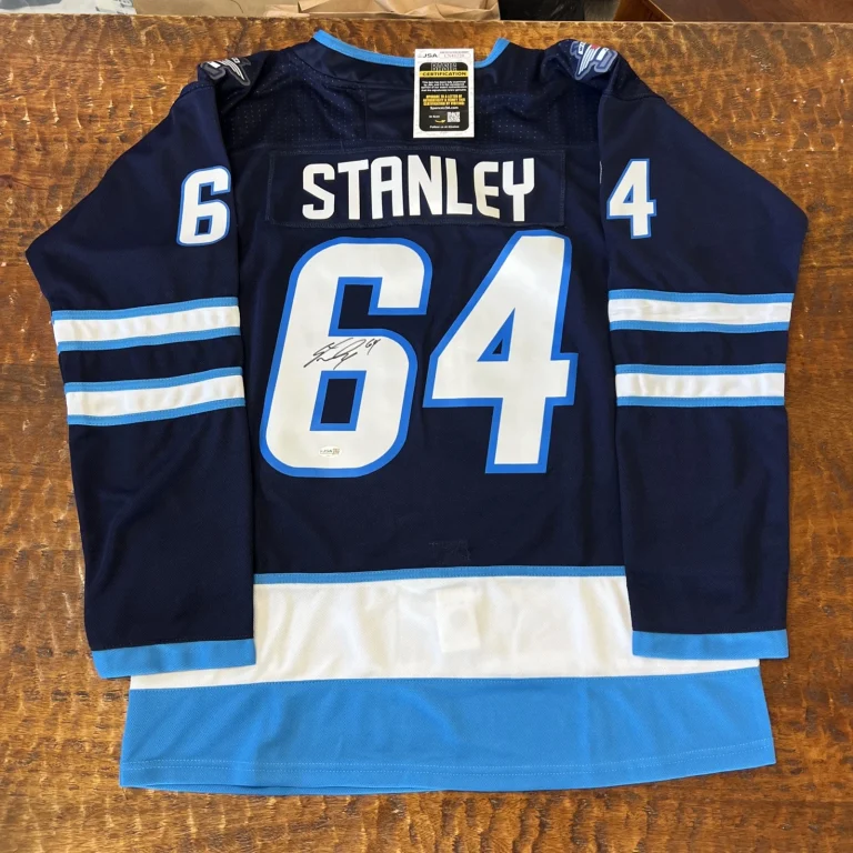 Logan Stanley Signed Winnipeg Jets Jersey JSA Coa Autographed