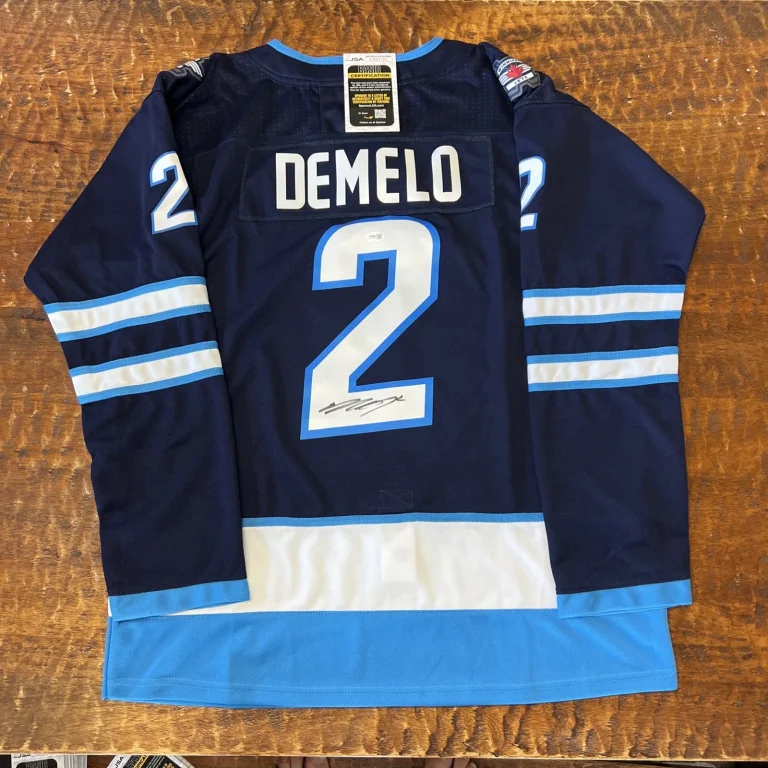Dylan DeMelo Signed Winnipeg Jets Jersey JSA Coa Autographed