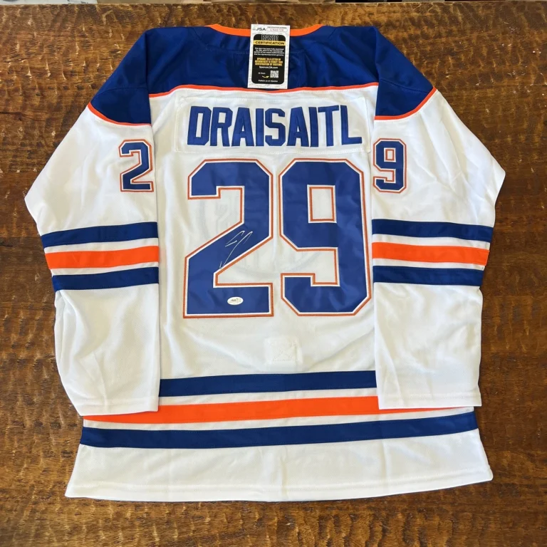 Leon Draisaitl Signed Edmonton Oilers Jersey JSA Coa Autographed