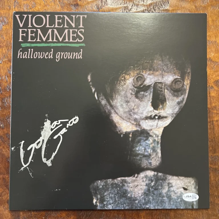 Gordon Gano Signed Hallowed Ground Vinyl Album JSA Coa Violent Femmes