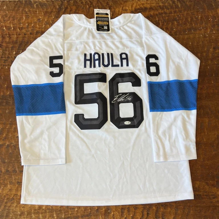 Erik Haula Signed Finland Jersey JSA Coa Autographed Predators