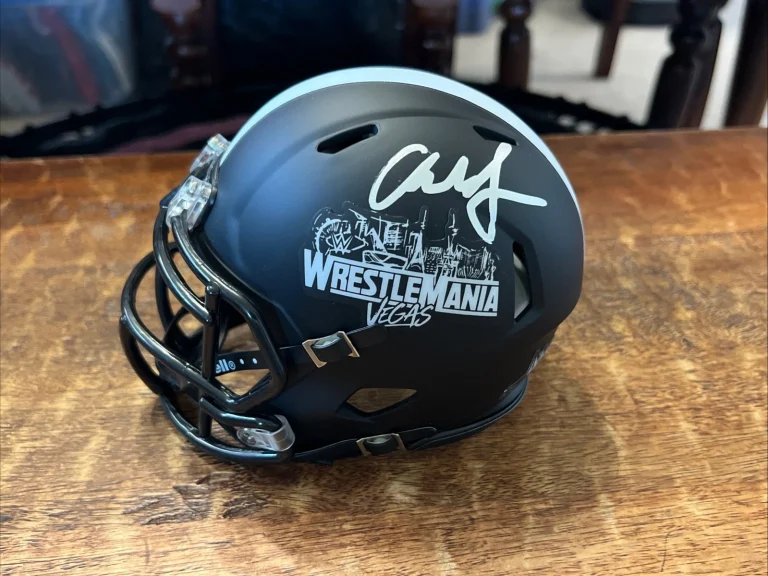 Charlotte Flair Signed WrestleMania 42 Mini Helmet JSA Coa Autographed WWE