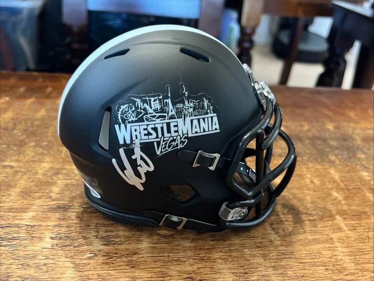 Liv Morgan Signed WrestleMania 42 Mini Helmet JSA Coa Autographed WWE