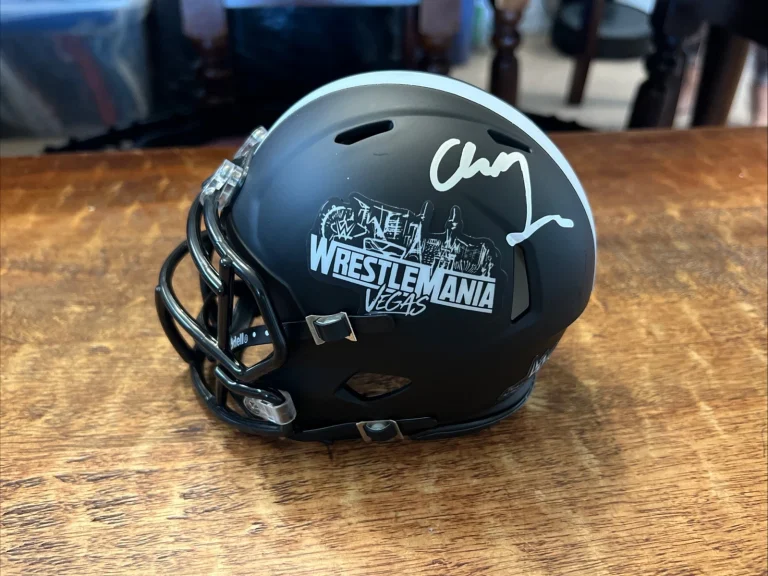 Charlotte Flair Signed WrestleMania 42 Mini Helmet JSA Coa Autographed WWE