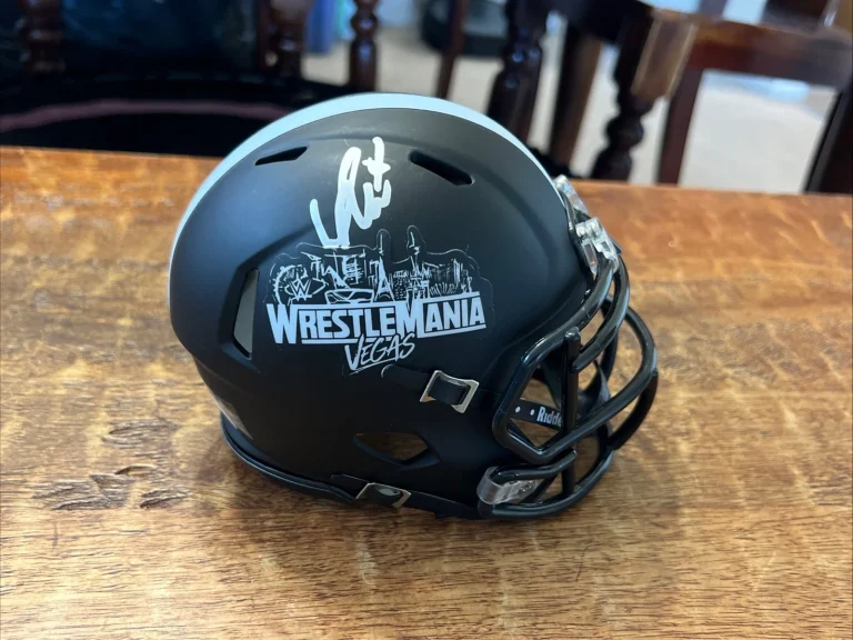 Liv Morgan Signed WrestleMania 42 Mini Helmet JSA Coa Autographed WWE