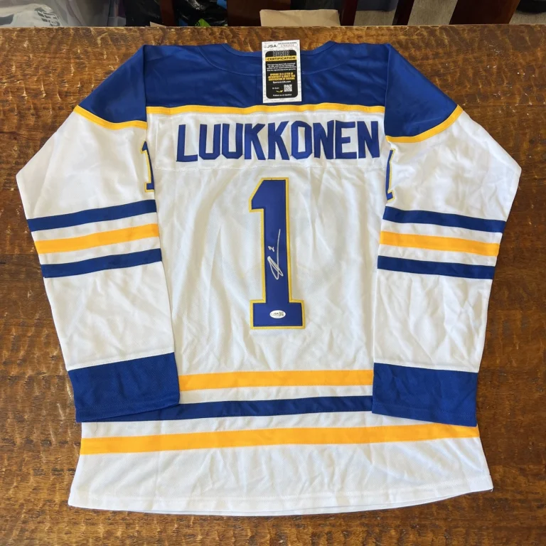 Ukko-Pekka Luukkonen Signed Buffalo Sabres Jersey JSA Coa Autographed
