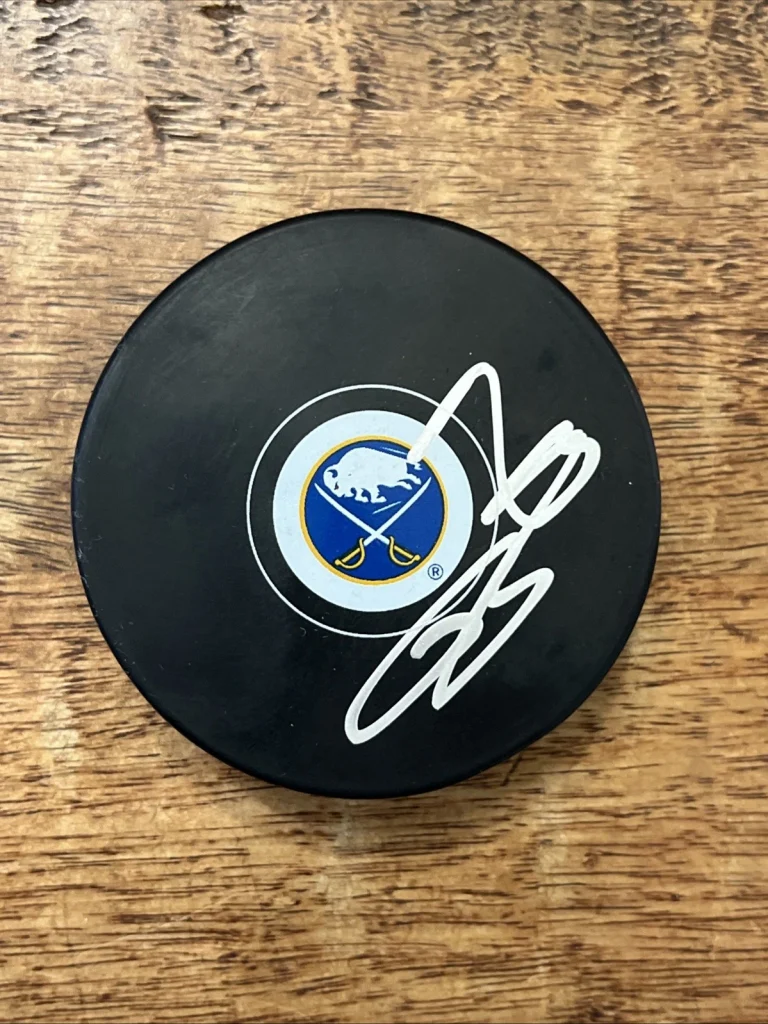 Bowen Byram Signed Buffalo Sabres Puck JSA Coa Autographed