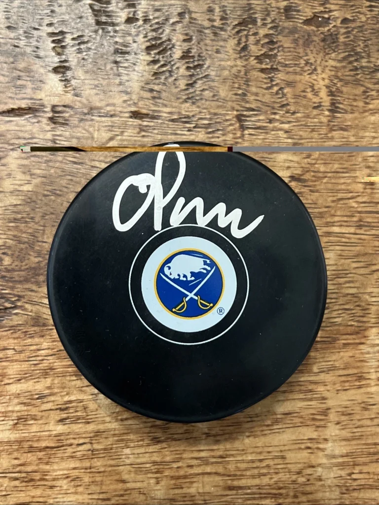 Owen Power Signed Buffalo Sabres Puck JSA Coa Autographed