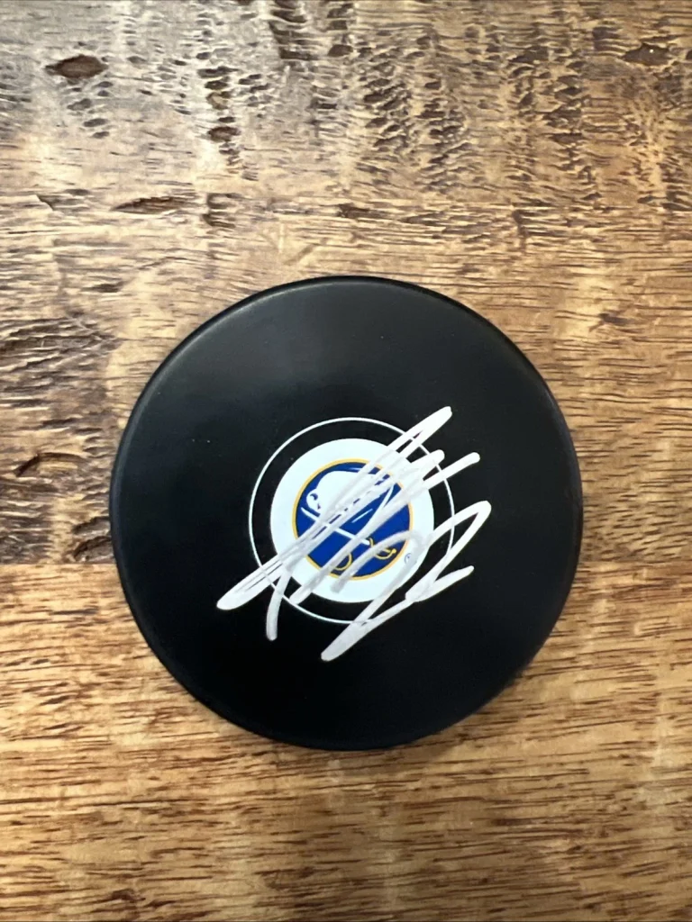 Jack Quinn Signed Buffalo Sabres Puck JSA Coa Autographed