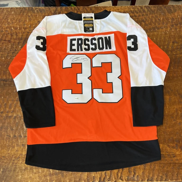 Samuel Ersson Signed Philadelphia Flyers Jersey JSA Coa Autographed Hockey