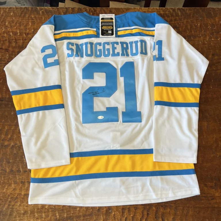 Jimmy Snuggerud Signed St Louis Blues Jersey JSA Coa Autographed