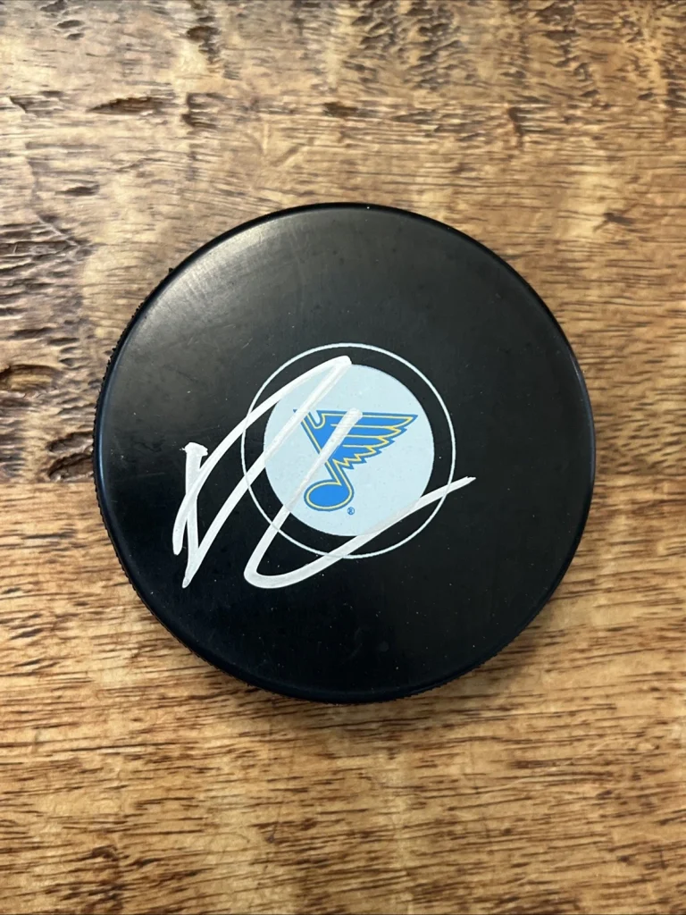 Dalibor Dvorsky Signed St Louis Blues Puck JSA Coa Autographed
