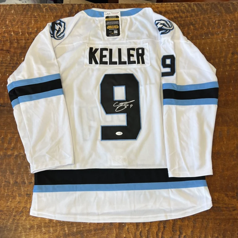 Clayton Keller Signed Utah Mammoth Jersey JSA Coa Autographed