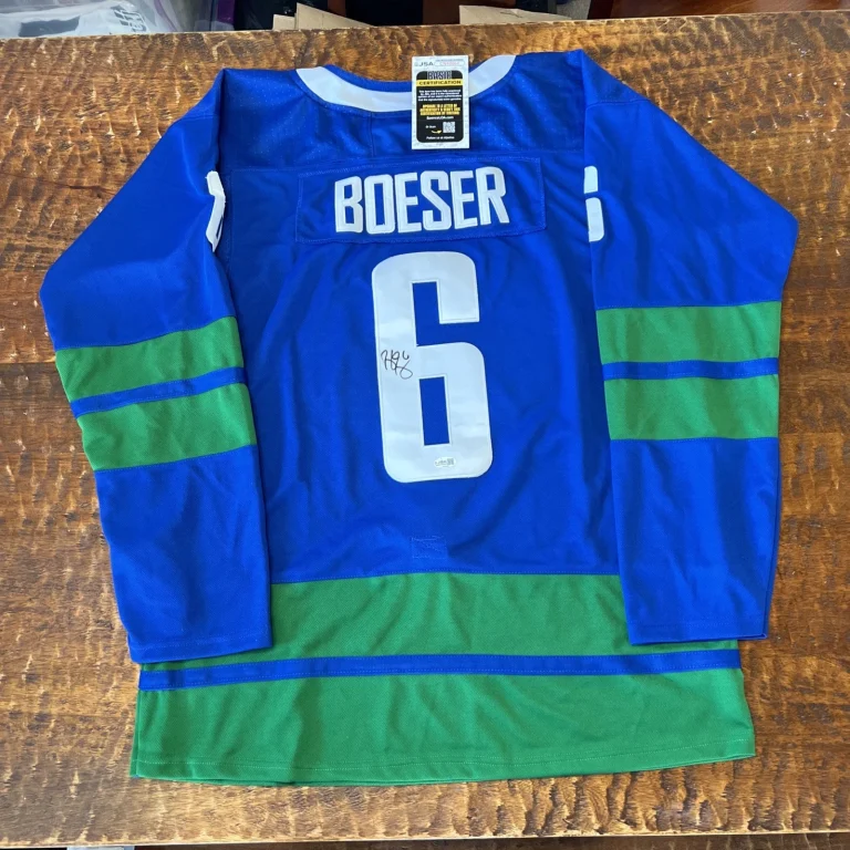 Brock Boeser Signed Vancouver Canucks Jersey JSA Coa Autographed Hockey