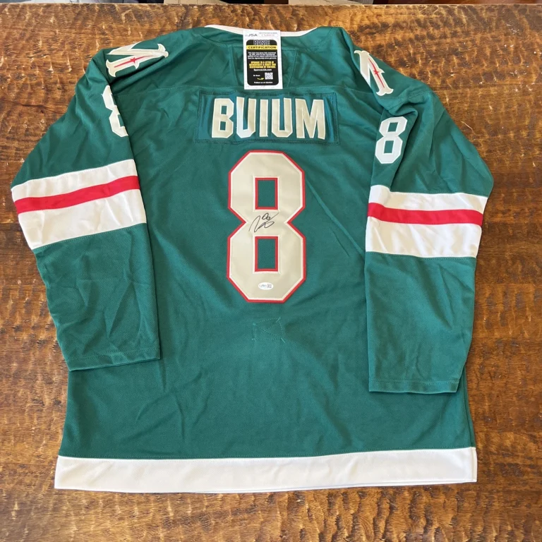 Zeev Buium Signed Minnesota Wild Jersey JSA Coa Autographed