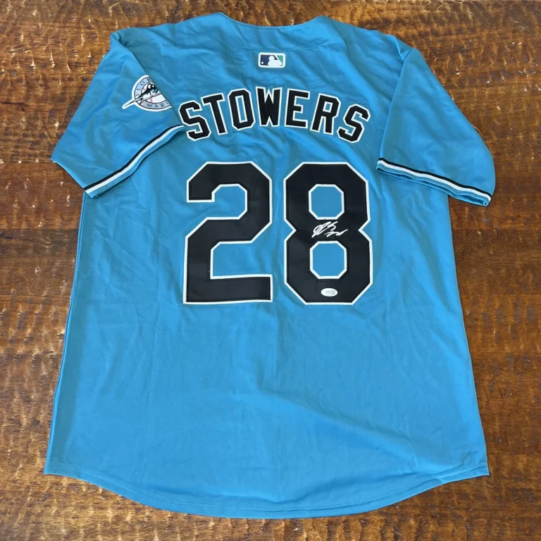 Kyle Stowers Signed Miami Marlins Jersey JSA Coa Autographed
