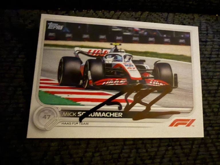 Formula 1 Indy Car Trading Card Indianapolis 500 Signed Mick Schumacher