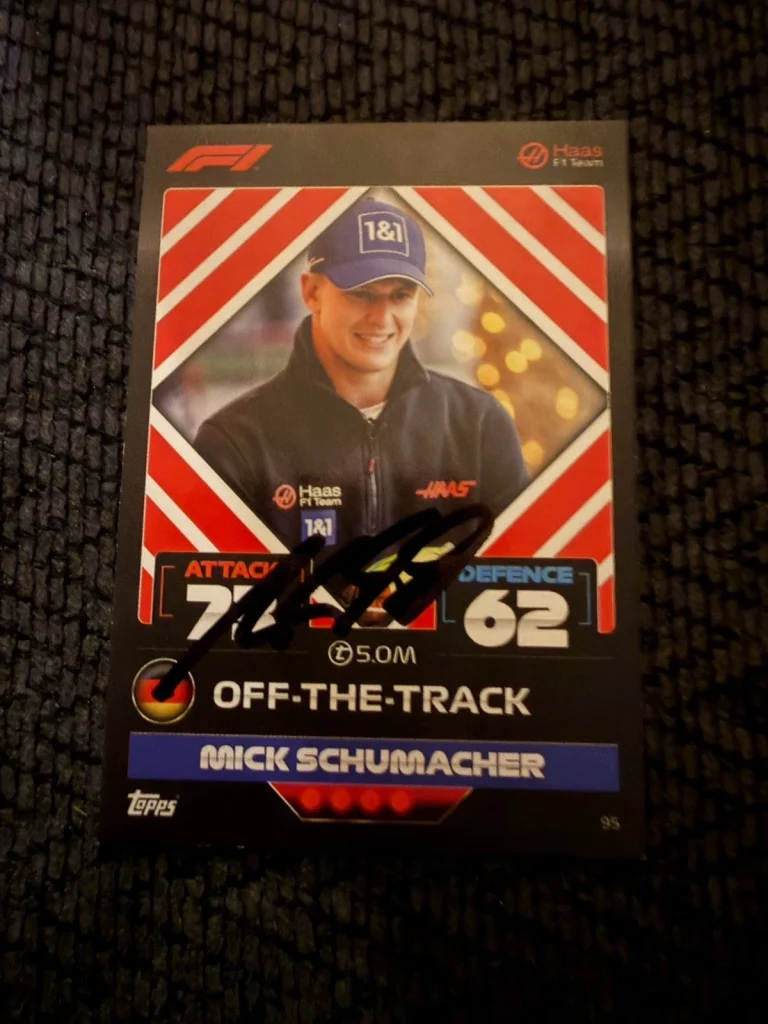 Formula 1 Indy Car Trading Card Indianapolis 500 Signed Mick Schumacher