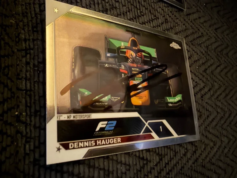 Dennis Hauger Signed Indianapolis 500 Trading Card Indy Car Formula 1 One 2