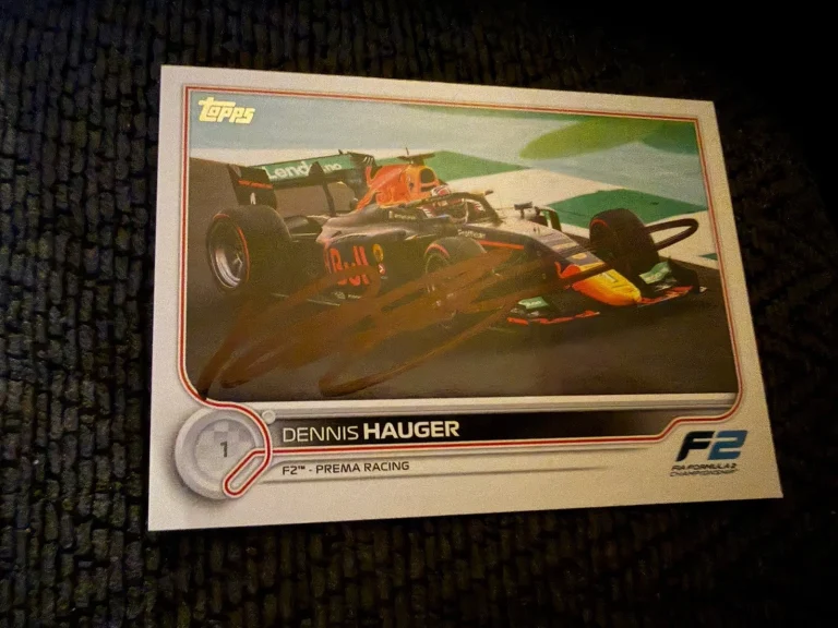 Dennis Hauger Signed Indianapolis 500 Trading Card Indy Car Formula 1 One 2