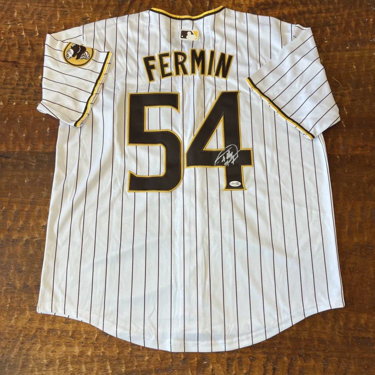 Freddy Fermin Signed San Diego Padres Jersey JSA Coa Autographed