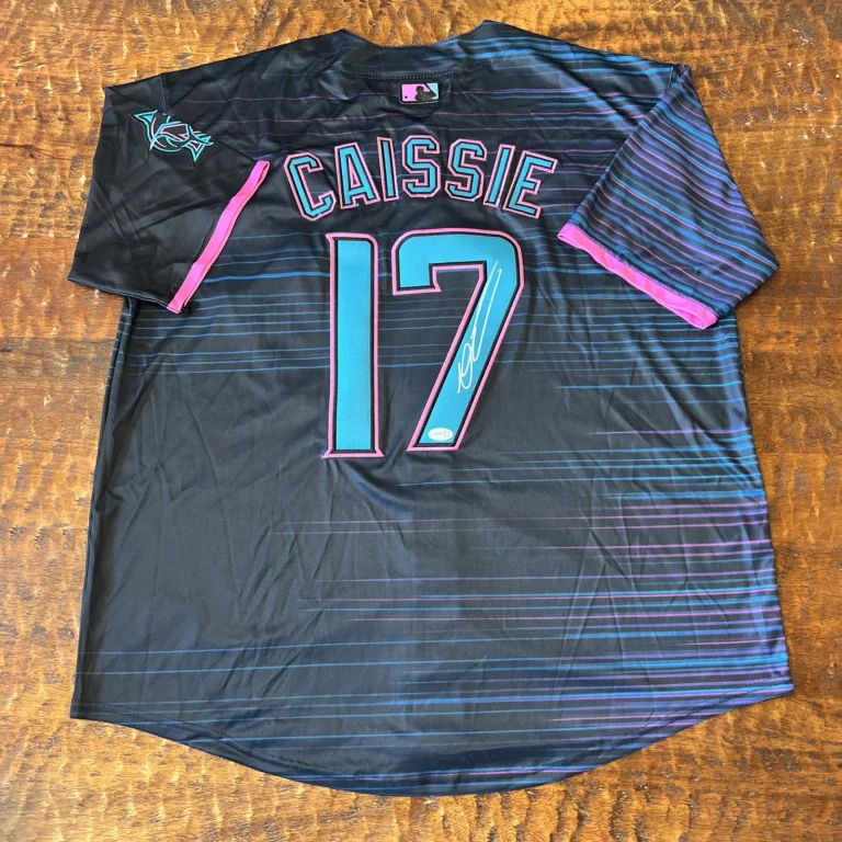 Owen Caissie Signed Miami Marlins Jersey JSA Coa Autographed