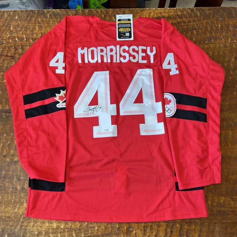 Josh Morrissey Signed Canada Jersey JSA Coa Autographed Jets