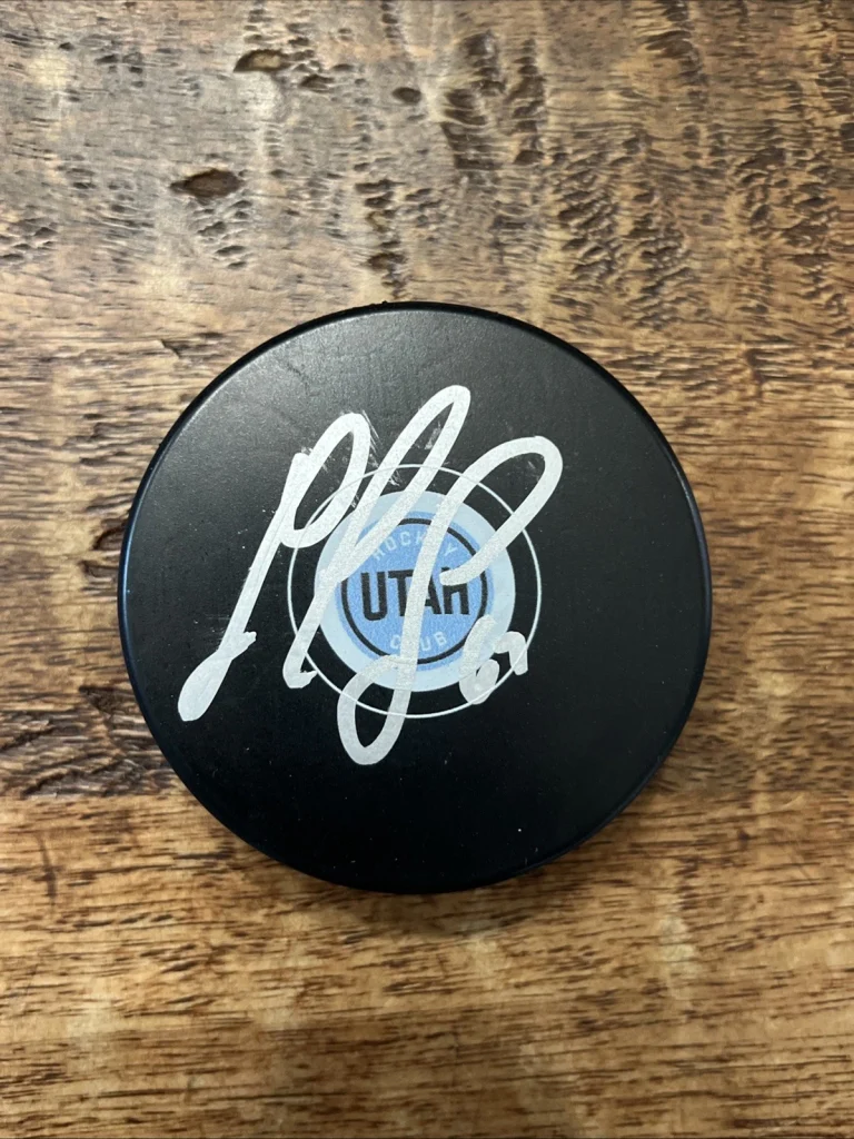 Lawson Crouse Signed Utah Hockey Club Puck JSA Coa Autographed
