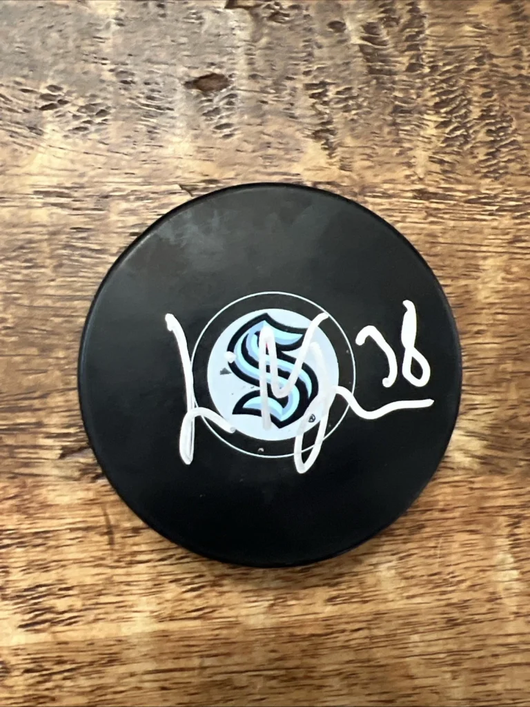 Jani Nyman Signed Seattle Kraken Puck JSA Coa Autographed