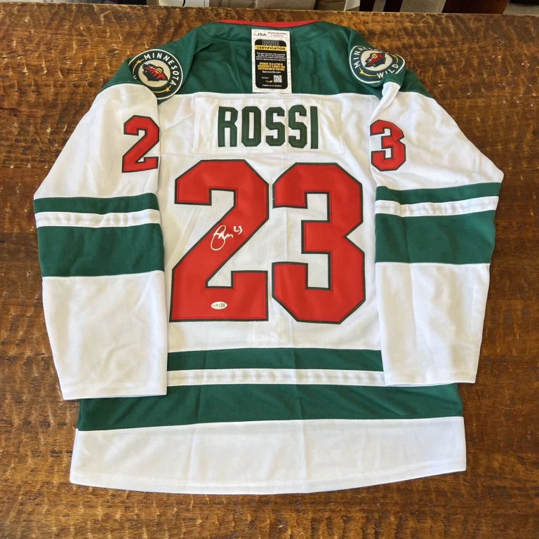 Marco Rossi Signed Minnesota Wild Jersey JSA Coa Autographed