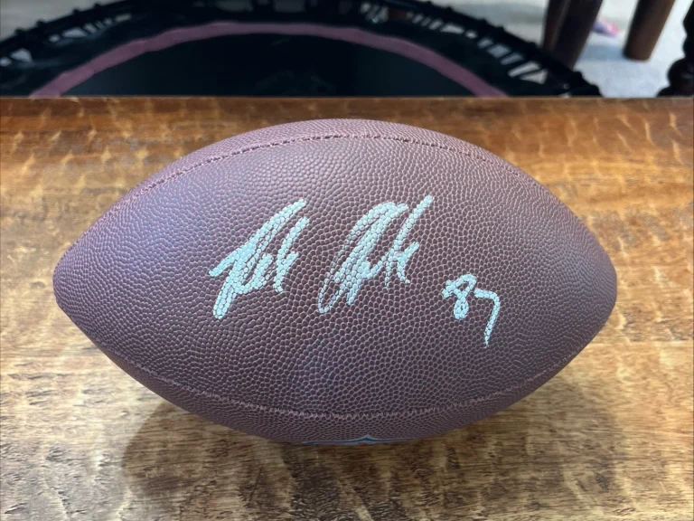 Rob Gronkowski Signed NFL Football JSA Coa Autographed Patriots