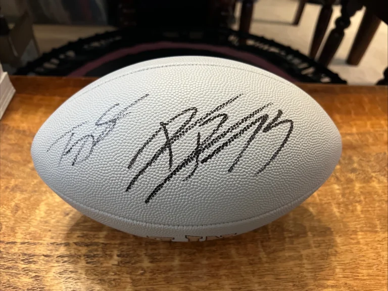 Dion Dawkins Trey Smith Signed NFL Football JSA Coa Autographed Bills Chiefs