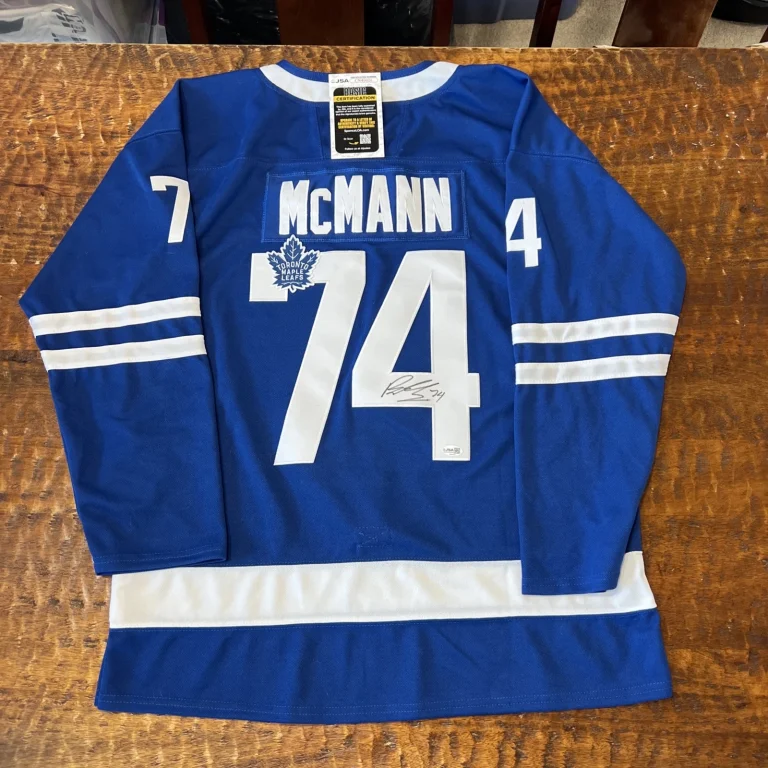 Bobby McMann Signed Toronto Maple Leafs Jersey JSA Coa Autographed