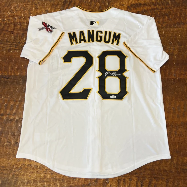 Jake Mangum Signed Pittsburgh Pirates Jersey JSA Coa Autographed
