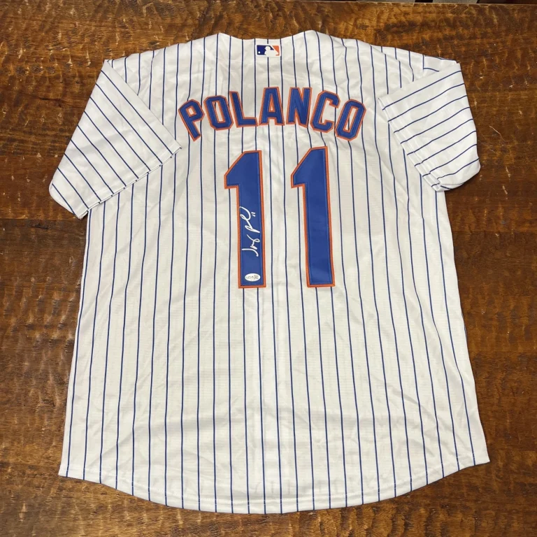 Jorge Polanco Signed New York Mets Jersey JSA Coa Autographed