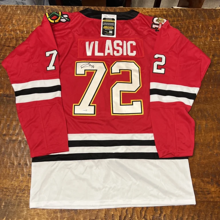 Alex Vlasic Signed Chicago Blackhawks Jersey JSA Coa Autographed