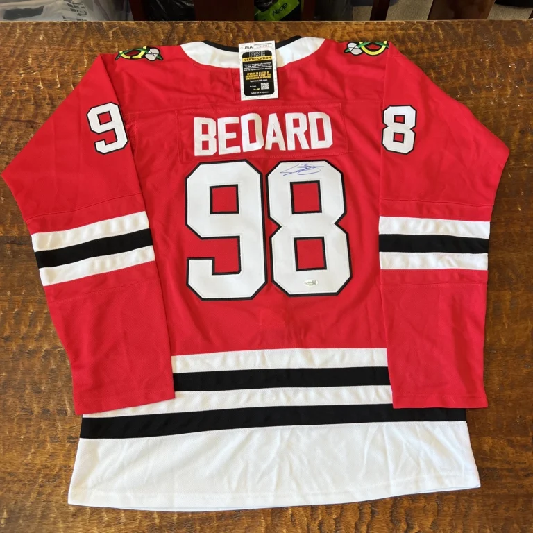 Connor Bedard Signed Chicago Blackhawks Jersey JSA Coa Autographed
