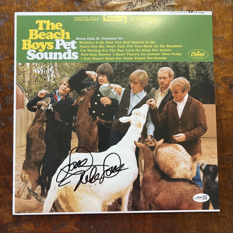 Mike Love Signed Pet Sounds Vinyl Album JSA Coa Autographed The Beach Boys