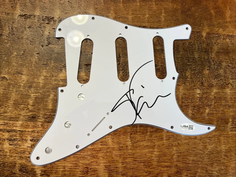 Steve Vai Signed Electric Guitar Pickguard JSA Coa Autographed