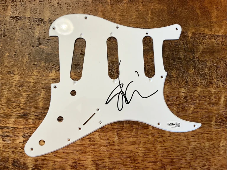 Steve Vai Signed Electric Guitar Pickguard JSA Coa Autographed