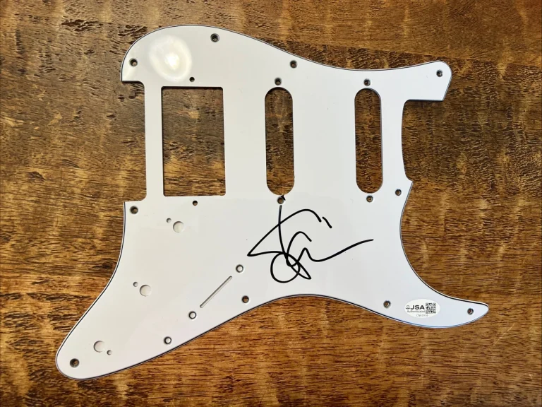 Steve Vai Signed Electric Guitar Pickguard JSA Coa Autographed