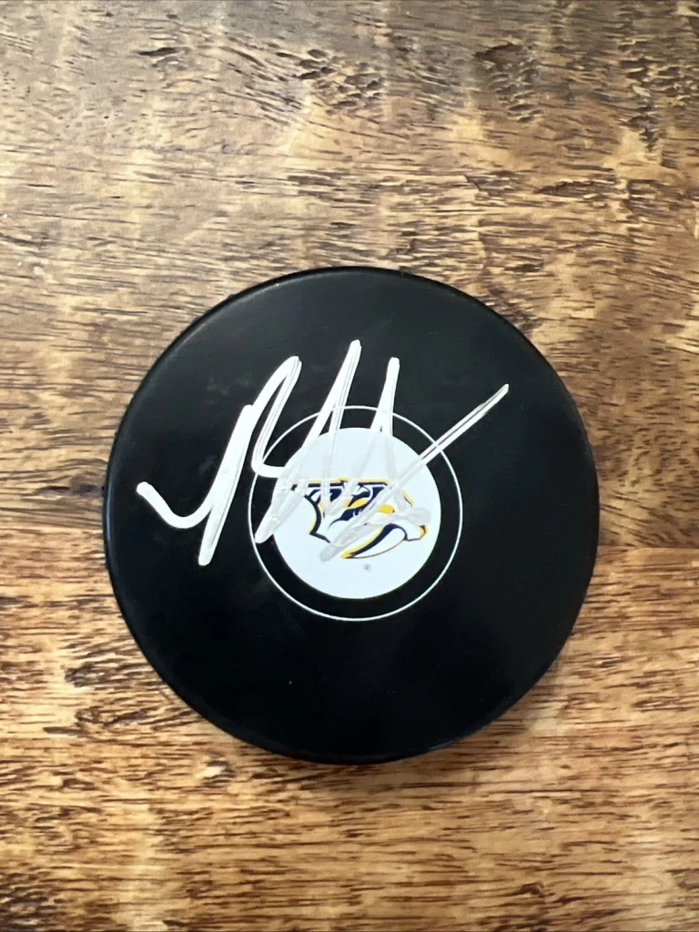 Ryan Ufko Signed Nashville Predators Puck JSA Coa Autographed
