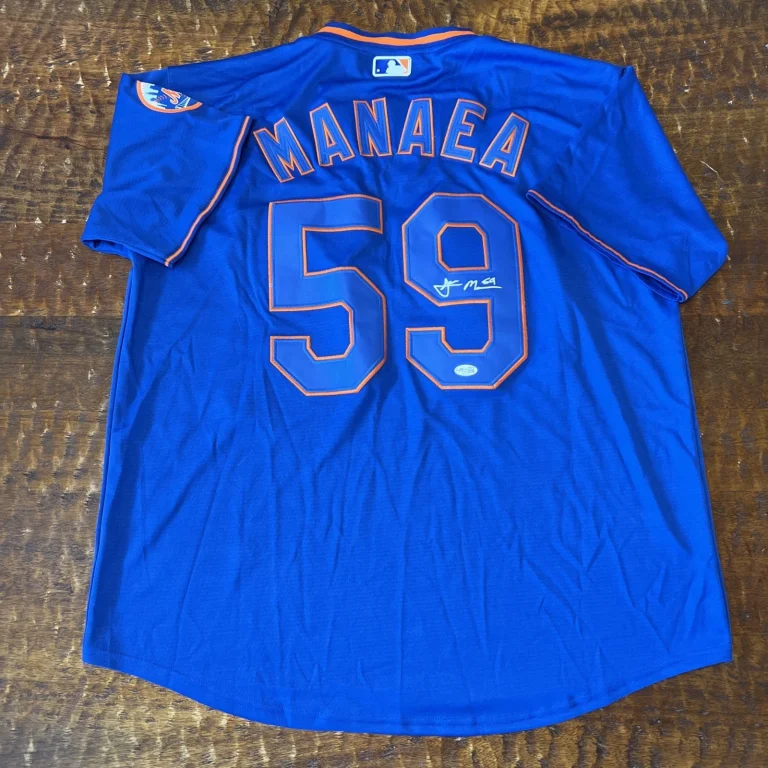 Sean Manaea Signed New York Mets Jersey JSA Coa Autographed