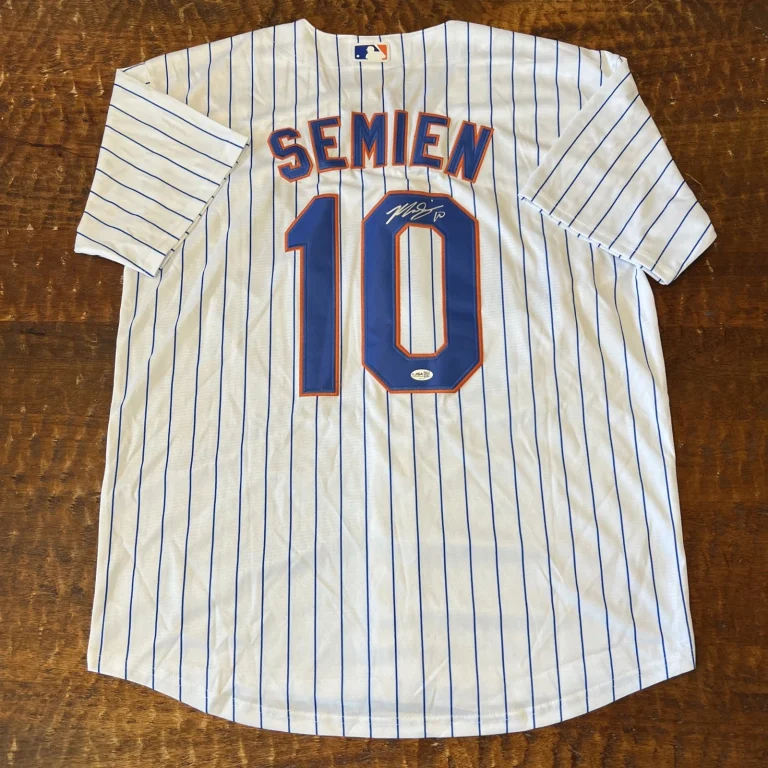 Marcus Semien Signed New York Mets Jersey JSA Coa Autographed