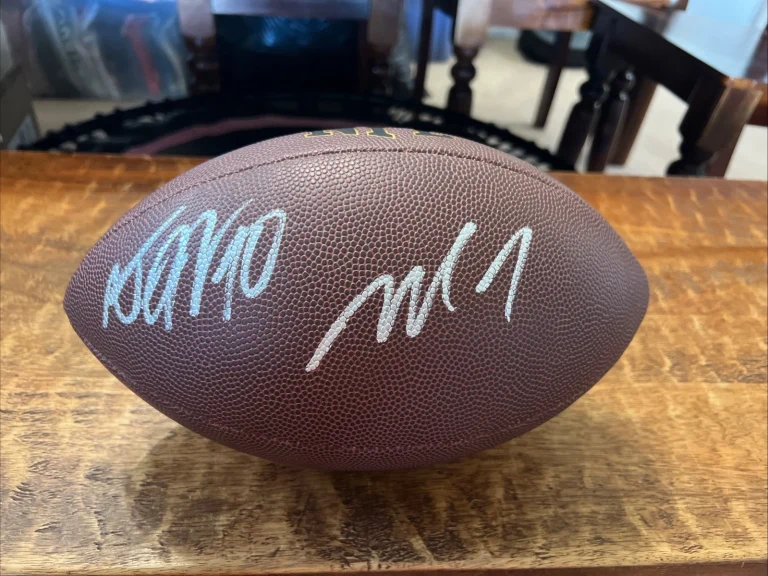 Michael Vick DeSean Jackson Signed NFL Football JSA Coa Autographed Eagles
