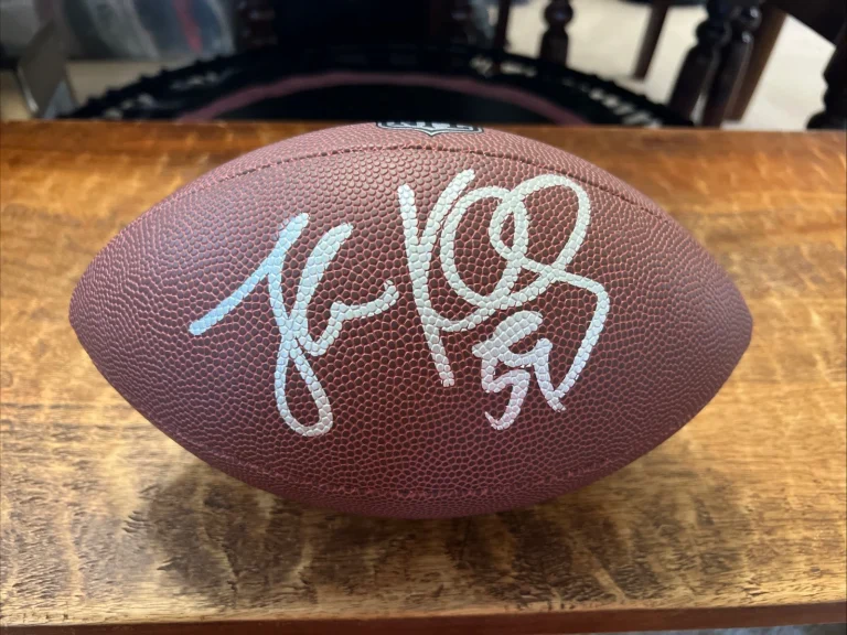 Luke Kuechly Signed NFL Football JSA Coa Autographed Carolina Panthers